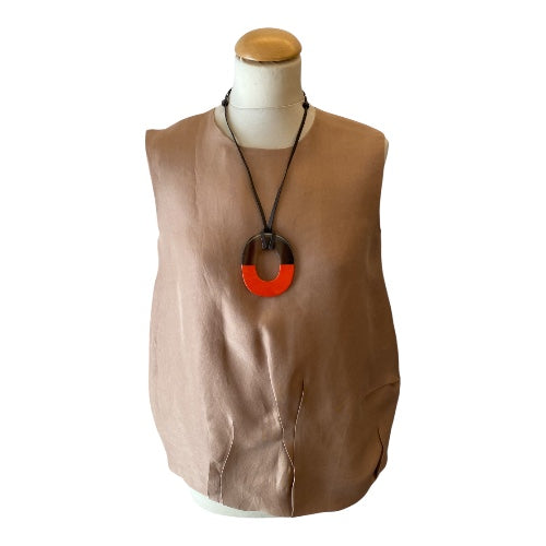 HERMÈS Buffalo Horn ‘Isthme’ Pedant Necklace