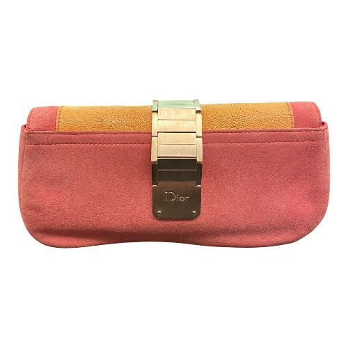 DIOR Saddle Clutch Bag Exotic Leather
