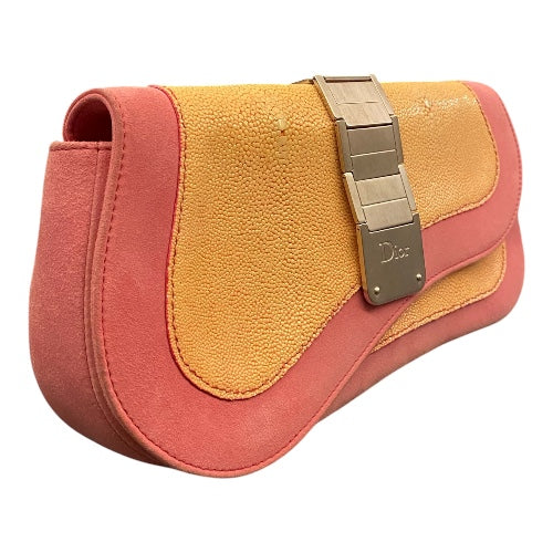 DIOR Saddle Clutch Bag Exotic Leather