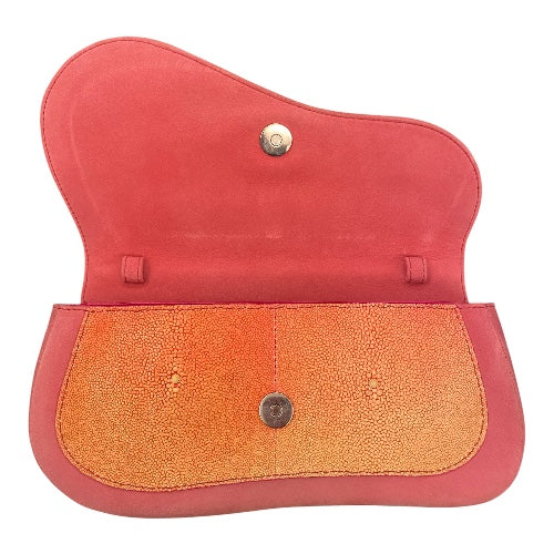 DIOR Saddle Clutch Bag Exotic Leather