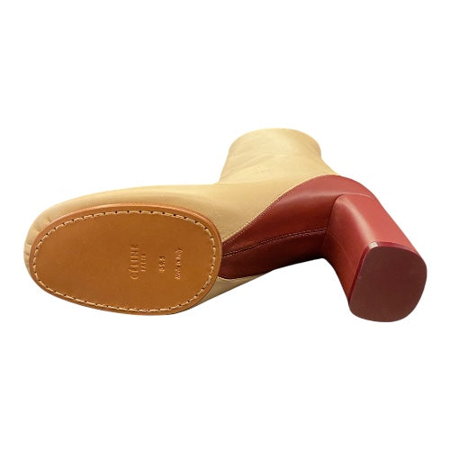CÉLINE by Phoebe Philo Leather Color Block Boots Size 39,5