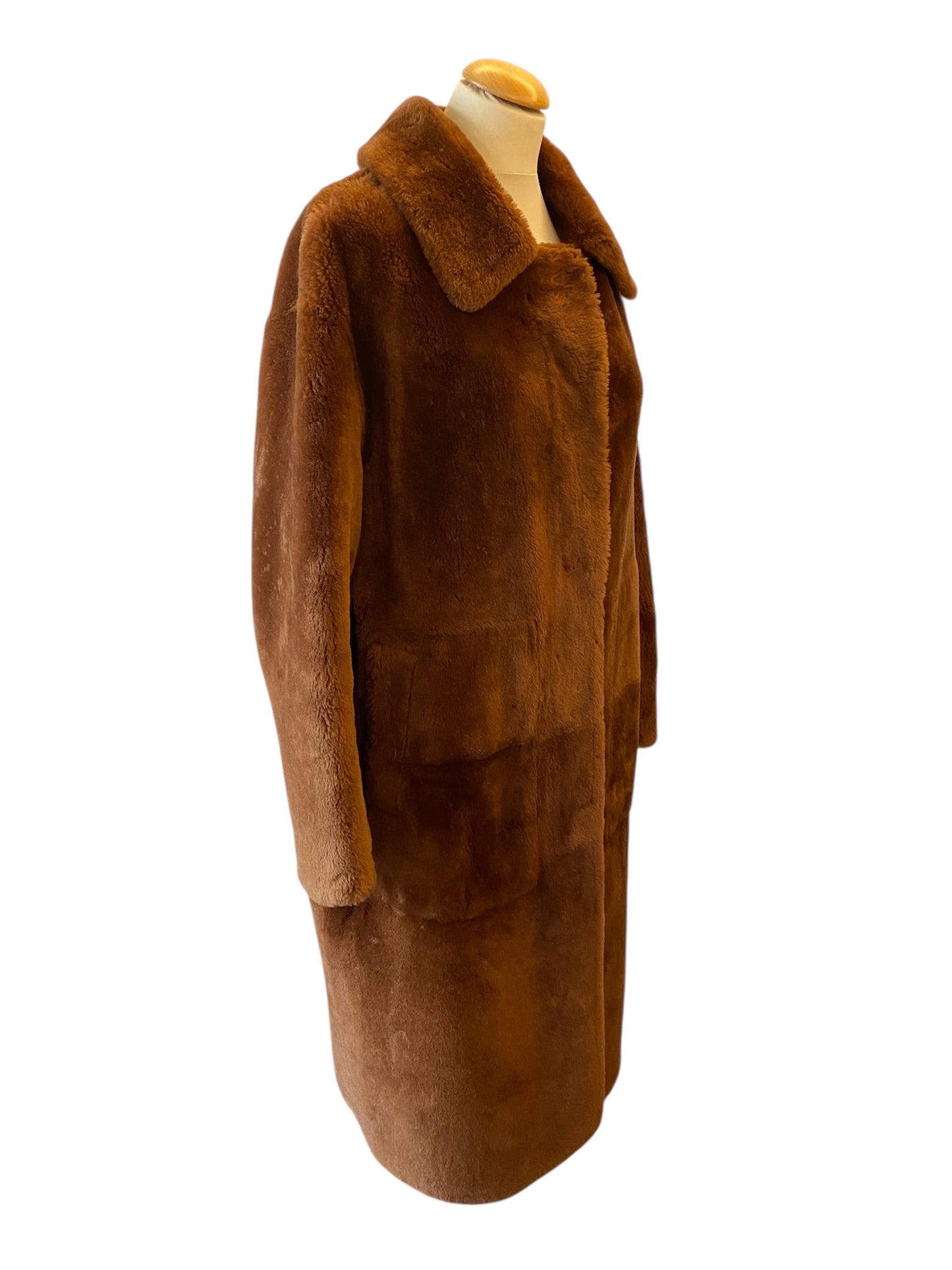 YVES SALOMON Agneau Real Lamb Coat Size 36