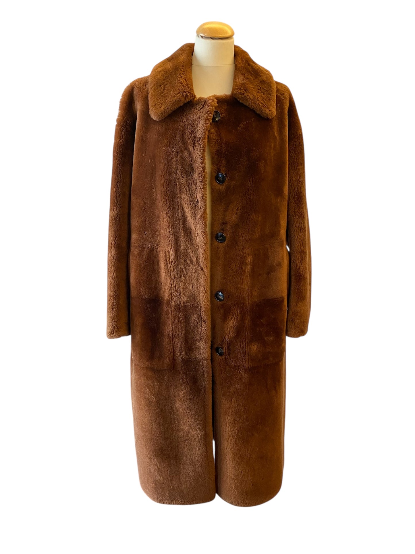 YVES SALOMON Agneau Real Lamb Coat Size 36