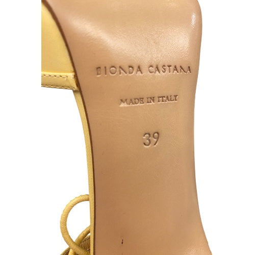 BLONDA CASTANA “Lana” Yellow Pumps Size 39