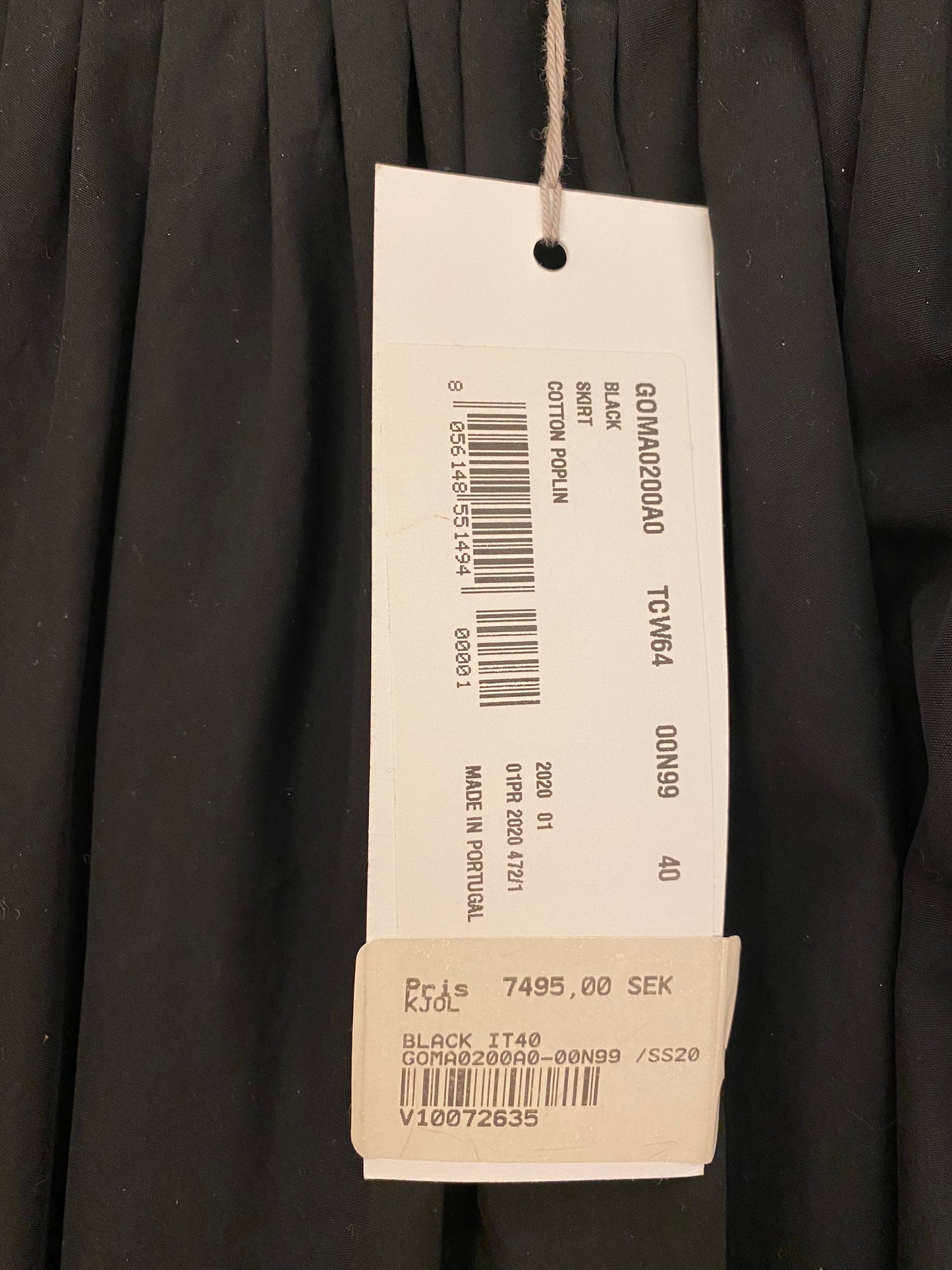 MARNI Cotton Poplin Skirt Size 36