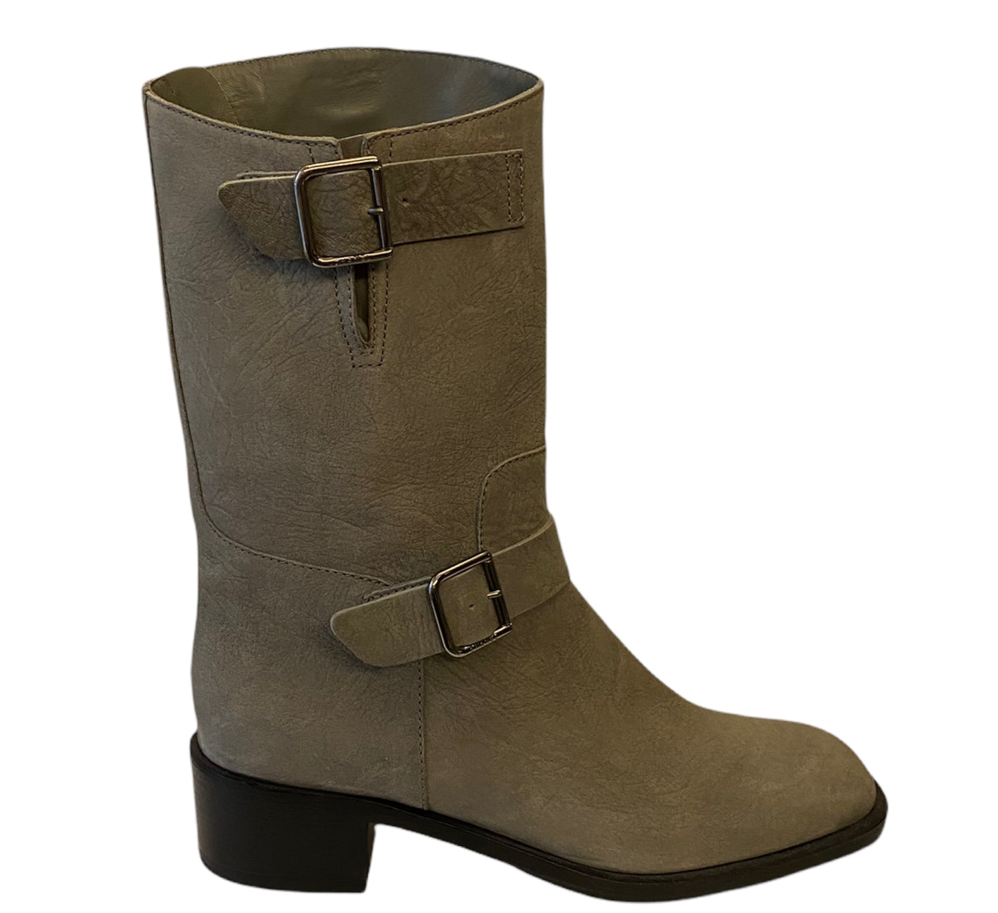 CHANEL Leather Boots Size 40,5