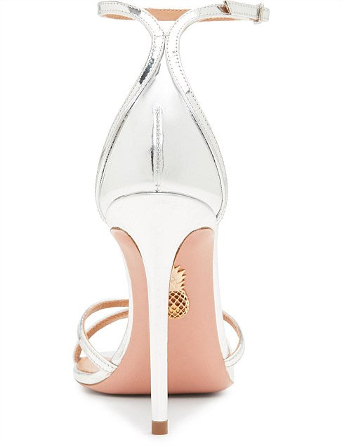 AQUAZZURA Silver Sandals Size 39