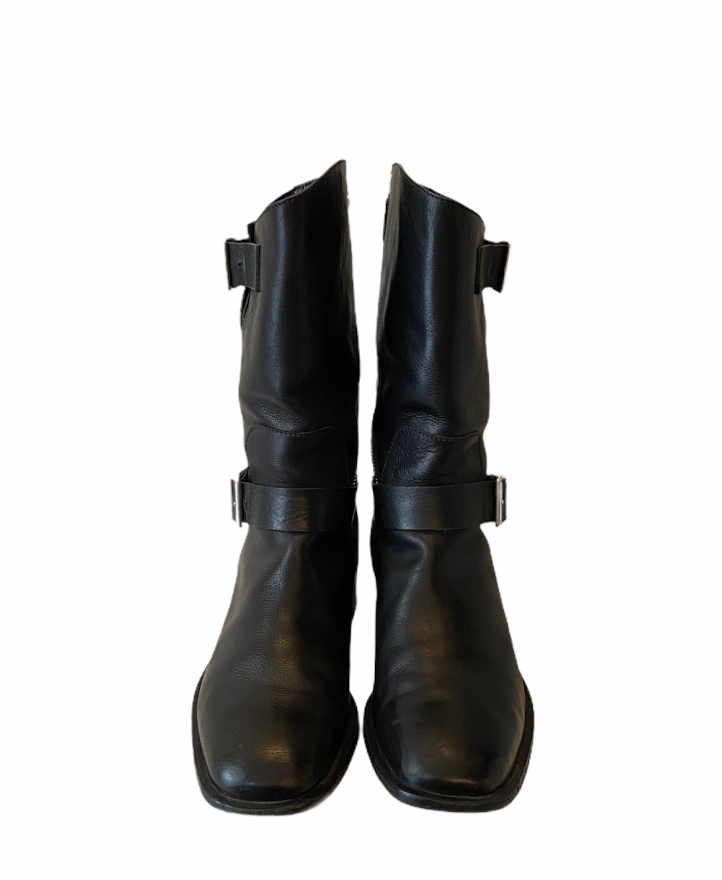 CHANEL Leather Boots Size 39,5