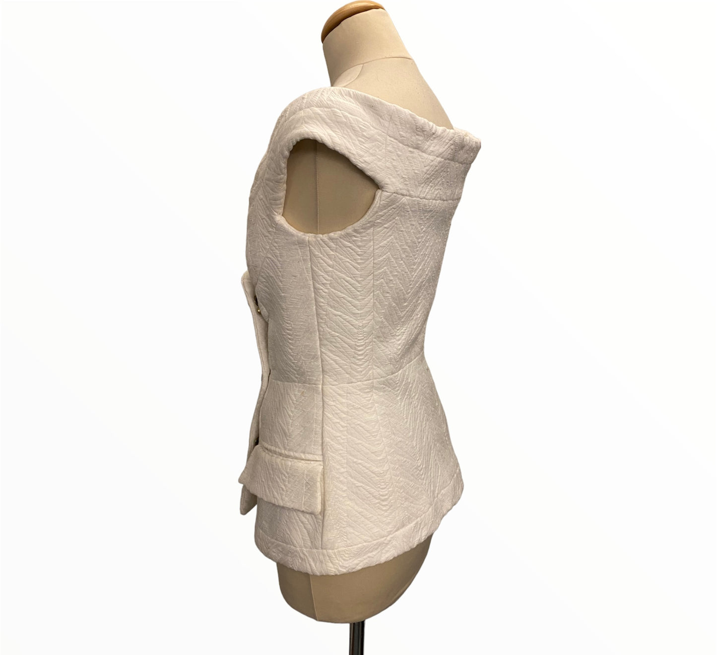 BALMAIN White Jacket Size EU 34