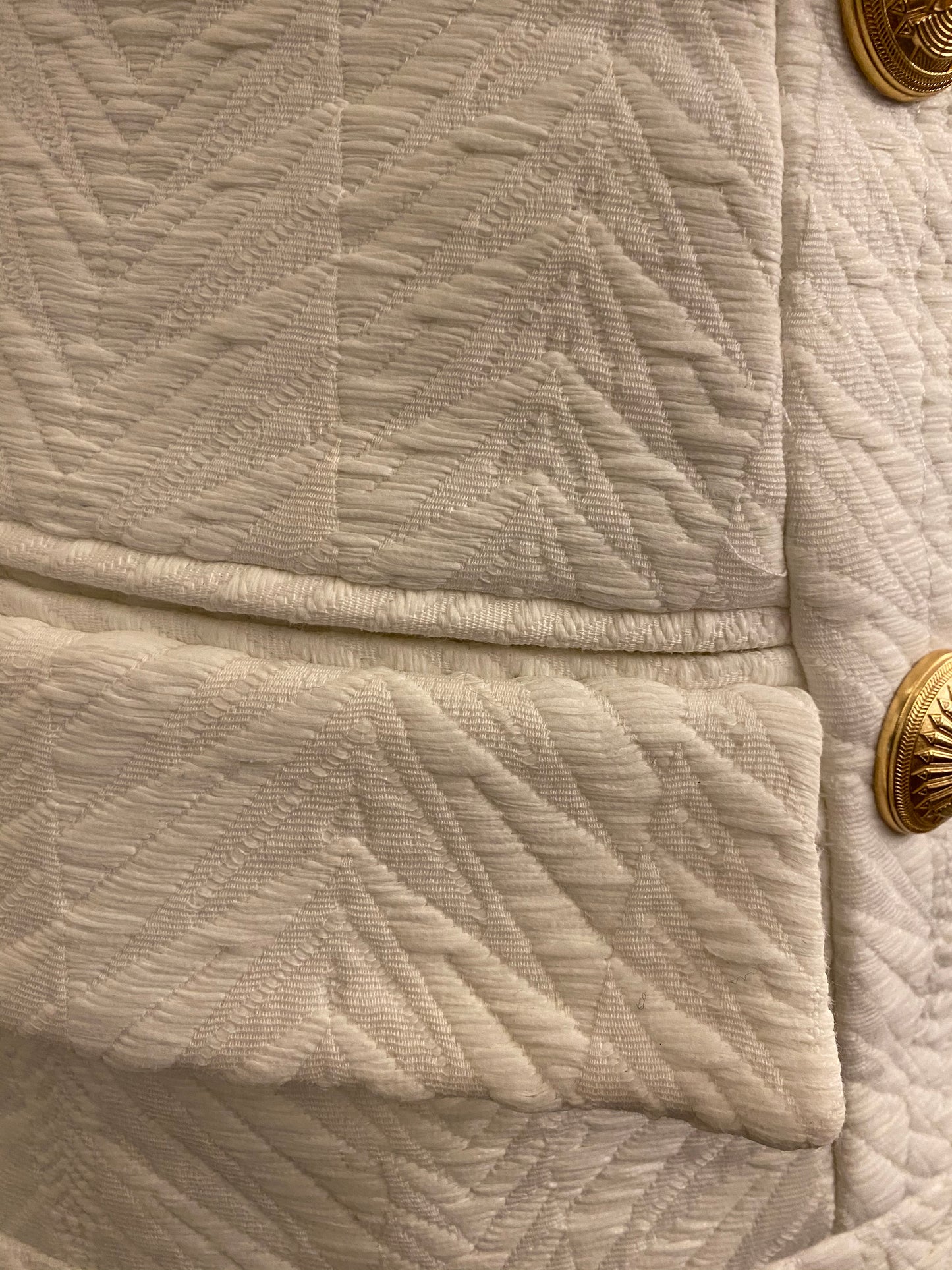 BALMAIN White Jacket Size EU 34