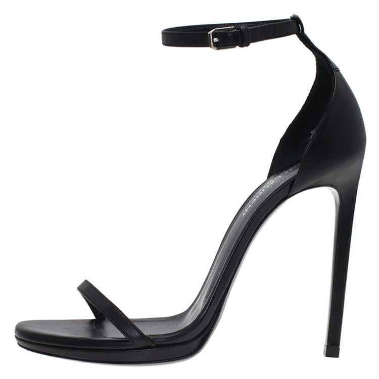 SAINT LAURENT Leather Sandals Size 39