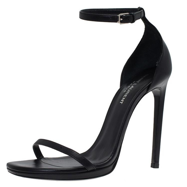 SAINT LAURENT Leather Sandals Size 39