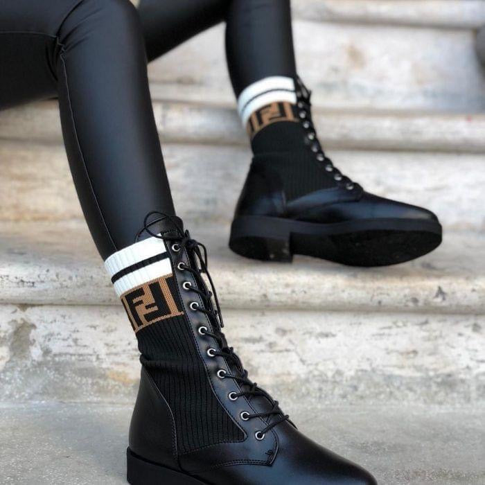 FENDI Leather Boots Size 39
