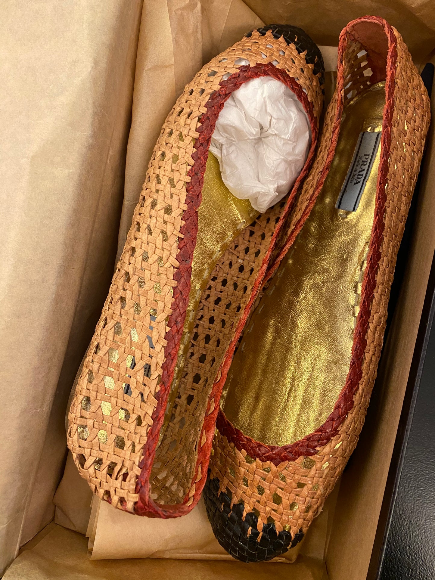 PRADA Ballerina Flats Size 38