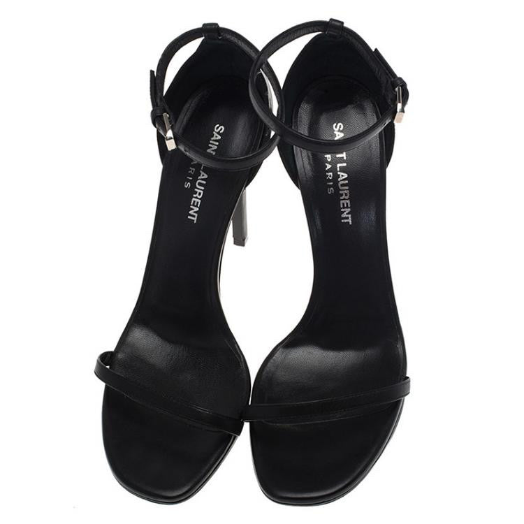 SAINT LAURENT Leather Sandals Size 39