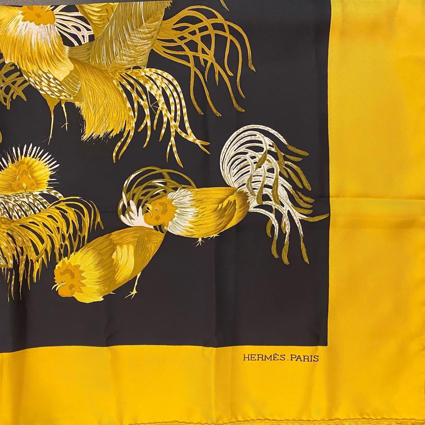 Hermes silk scarf 90x90 cm 