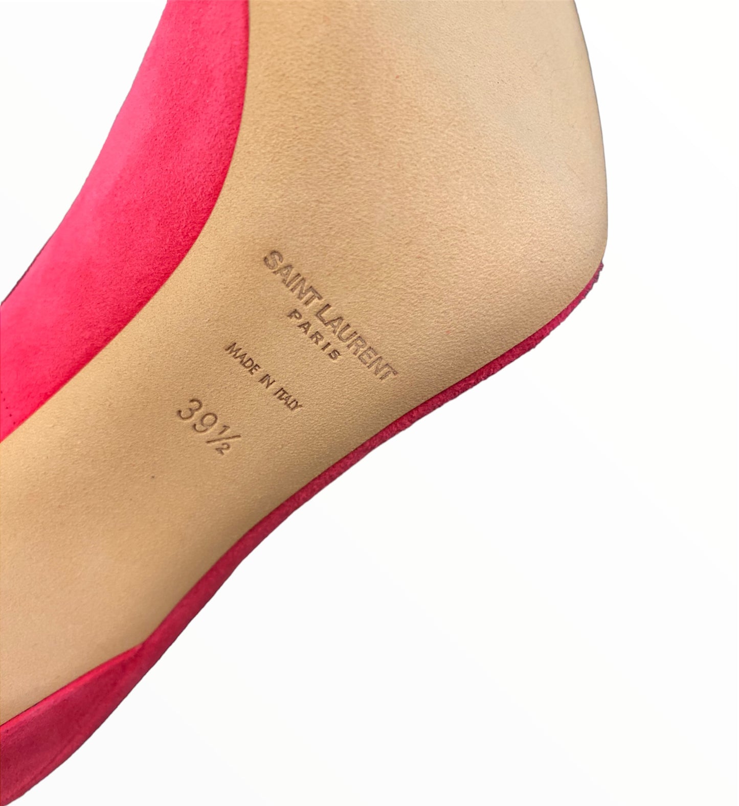 SAINT LAURENT Suede Pink Pumps Size 39,5