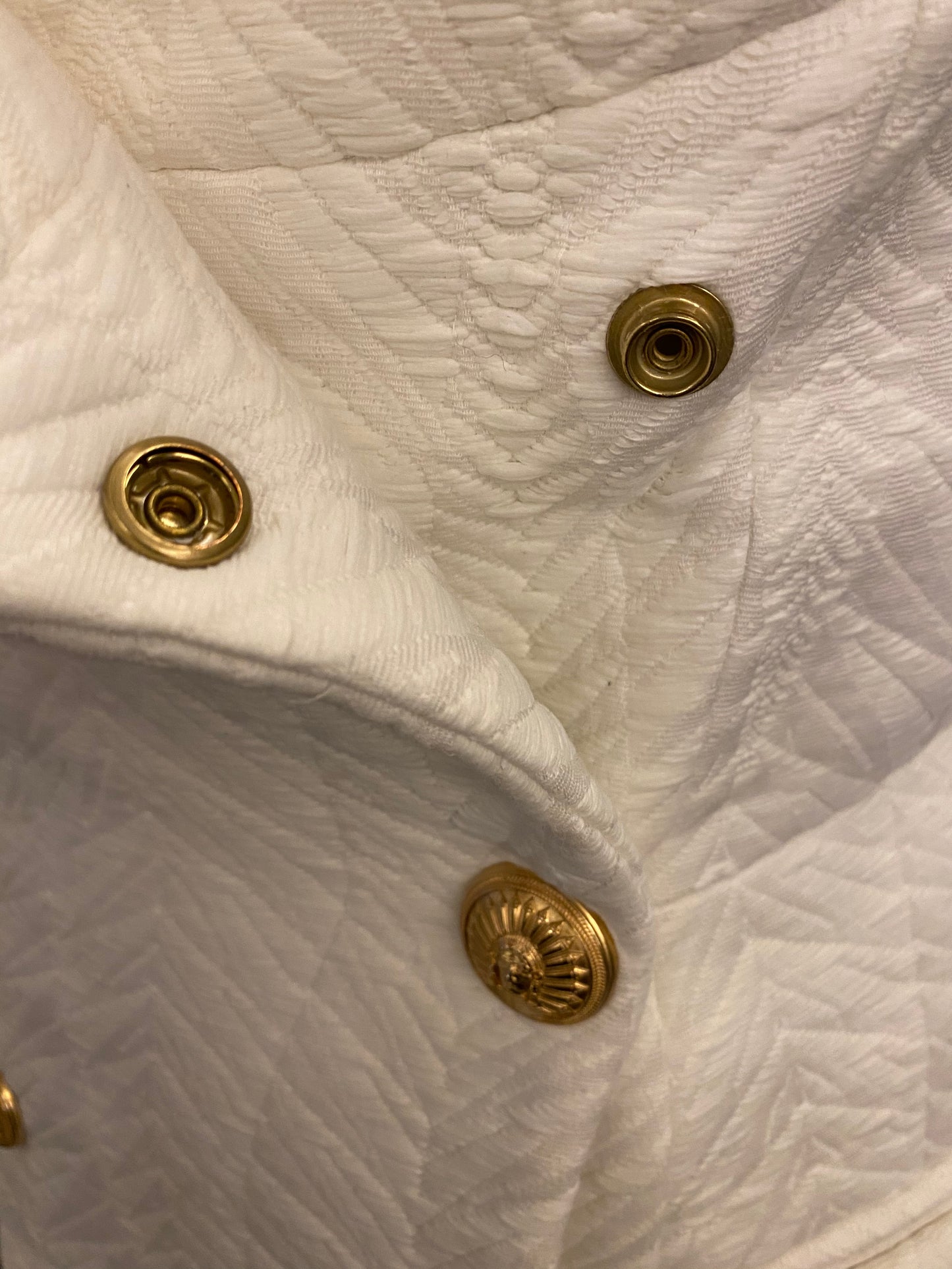 BALMAIN White Jacket Size EU 34