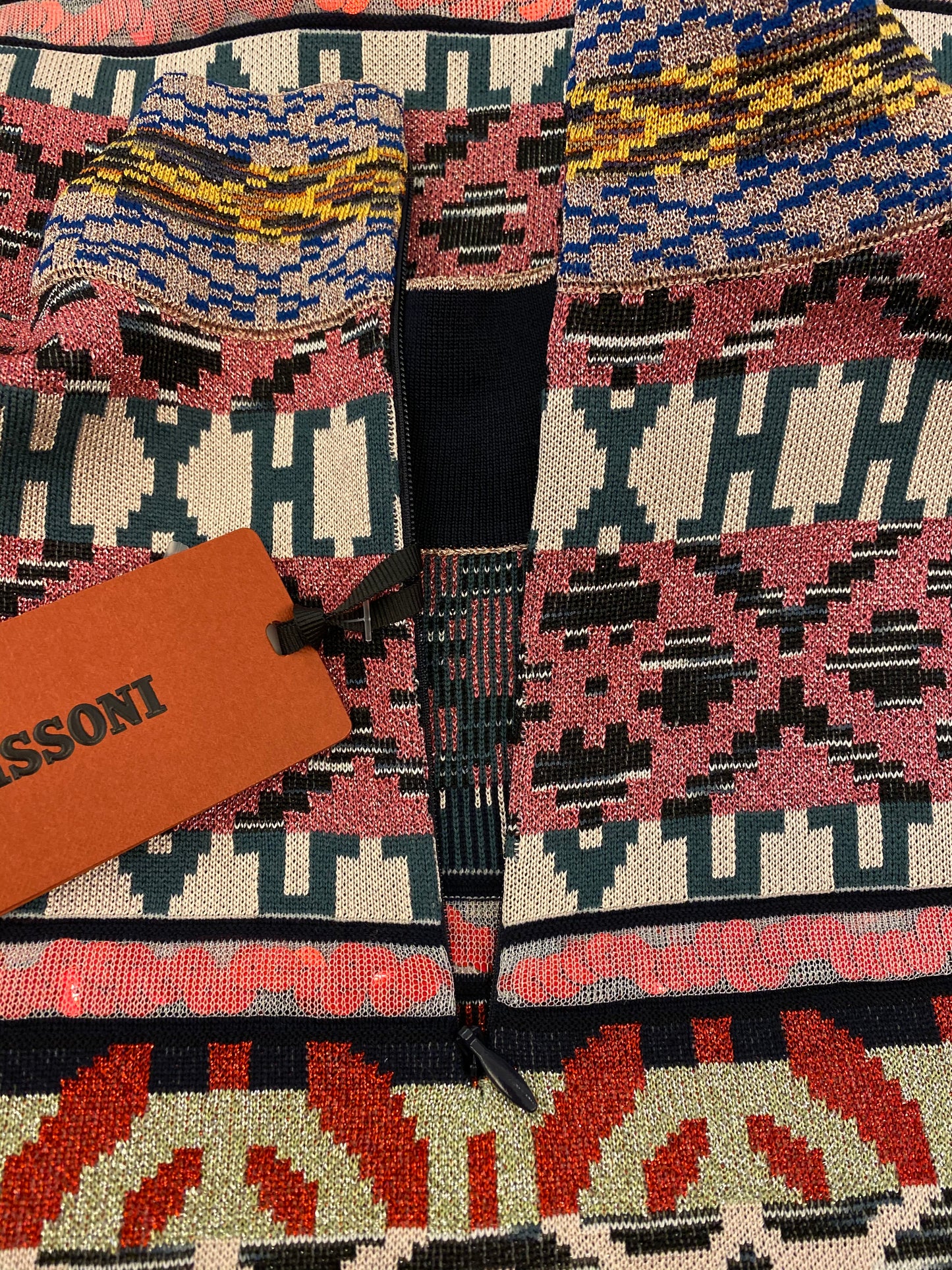 MISSONI Sequin Wool Blend Dress Size It 42 Eu 38