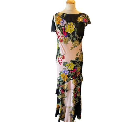 ETRO Floral Maxi Dress Size It 44 Eu 38