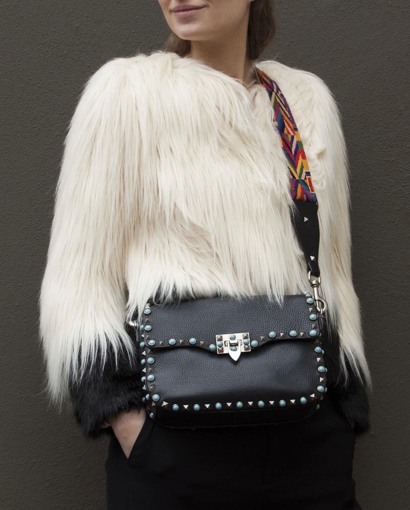 VALENTINO GARAVANI Guitar Rockstud Bag
