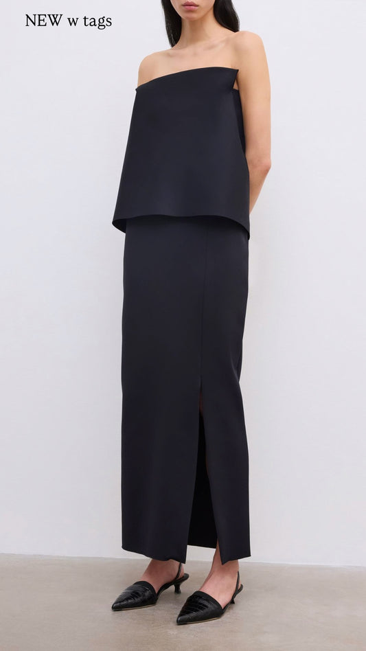 HOUSE OF DAGMAR Square Tube Top Black Size 36