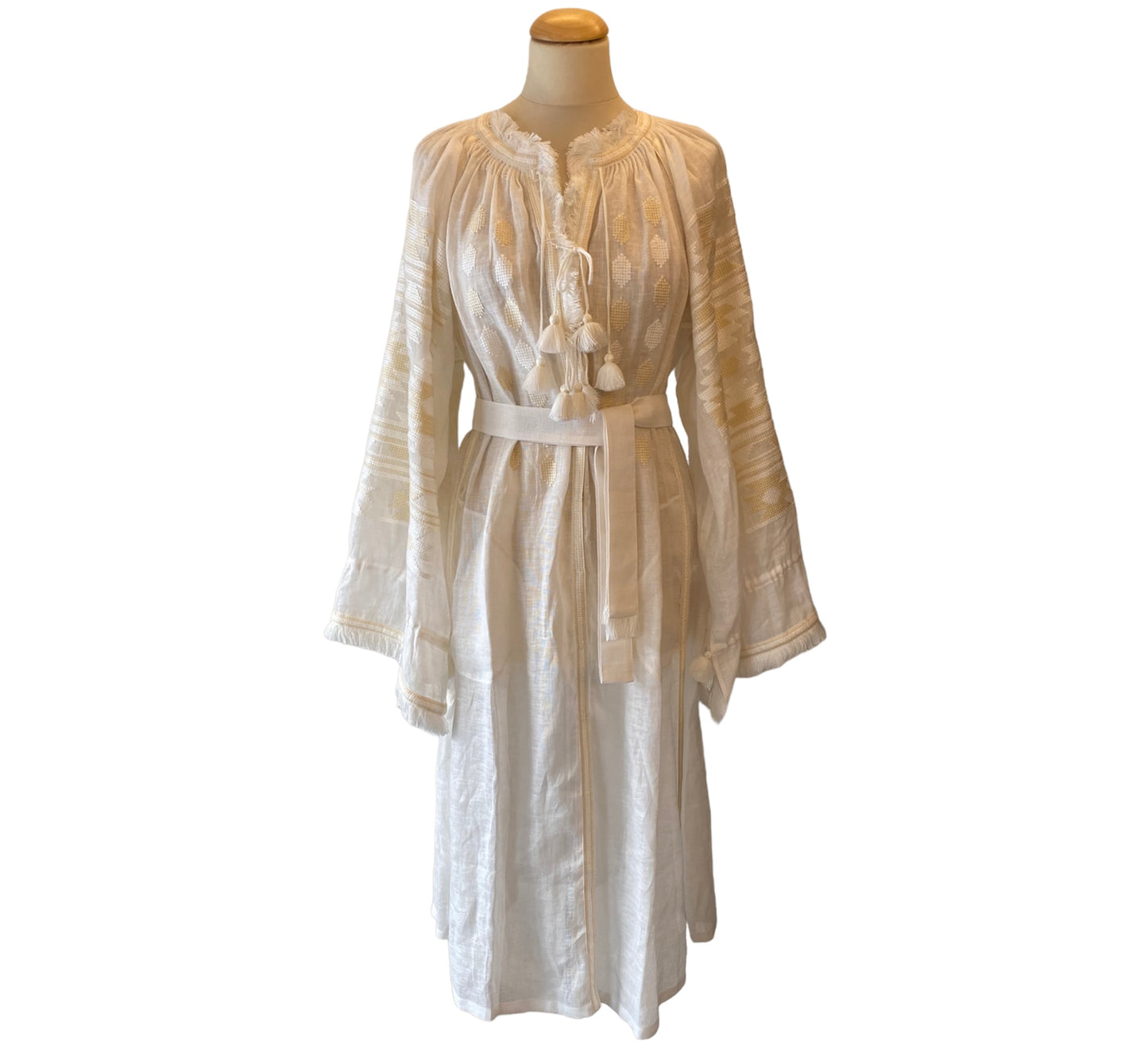 VITA KIN White Linen Dress Size XS