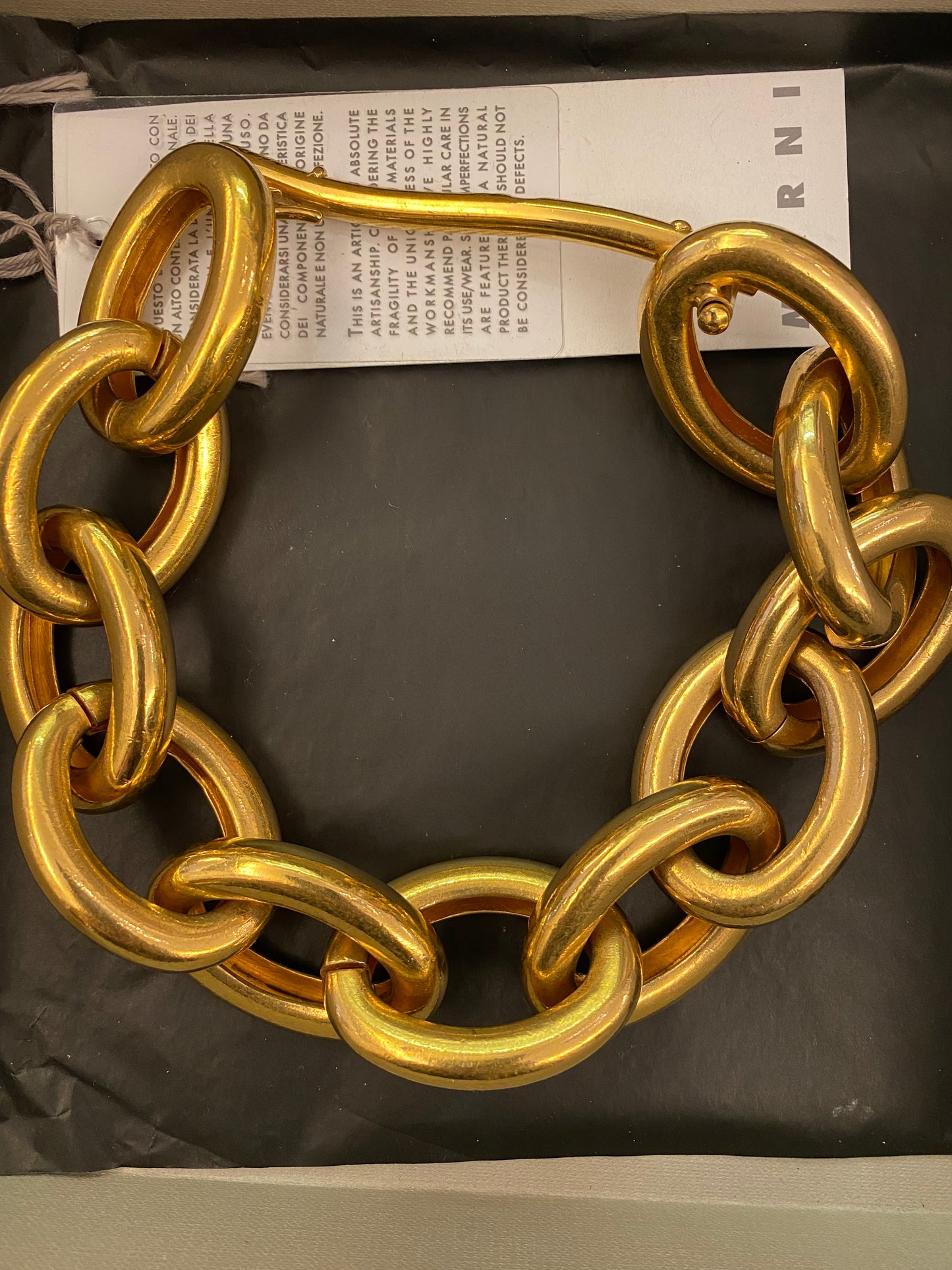 MARNI Vintage Oversized Chain Necklace