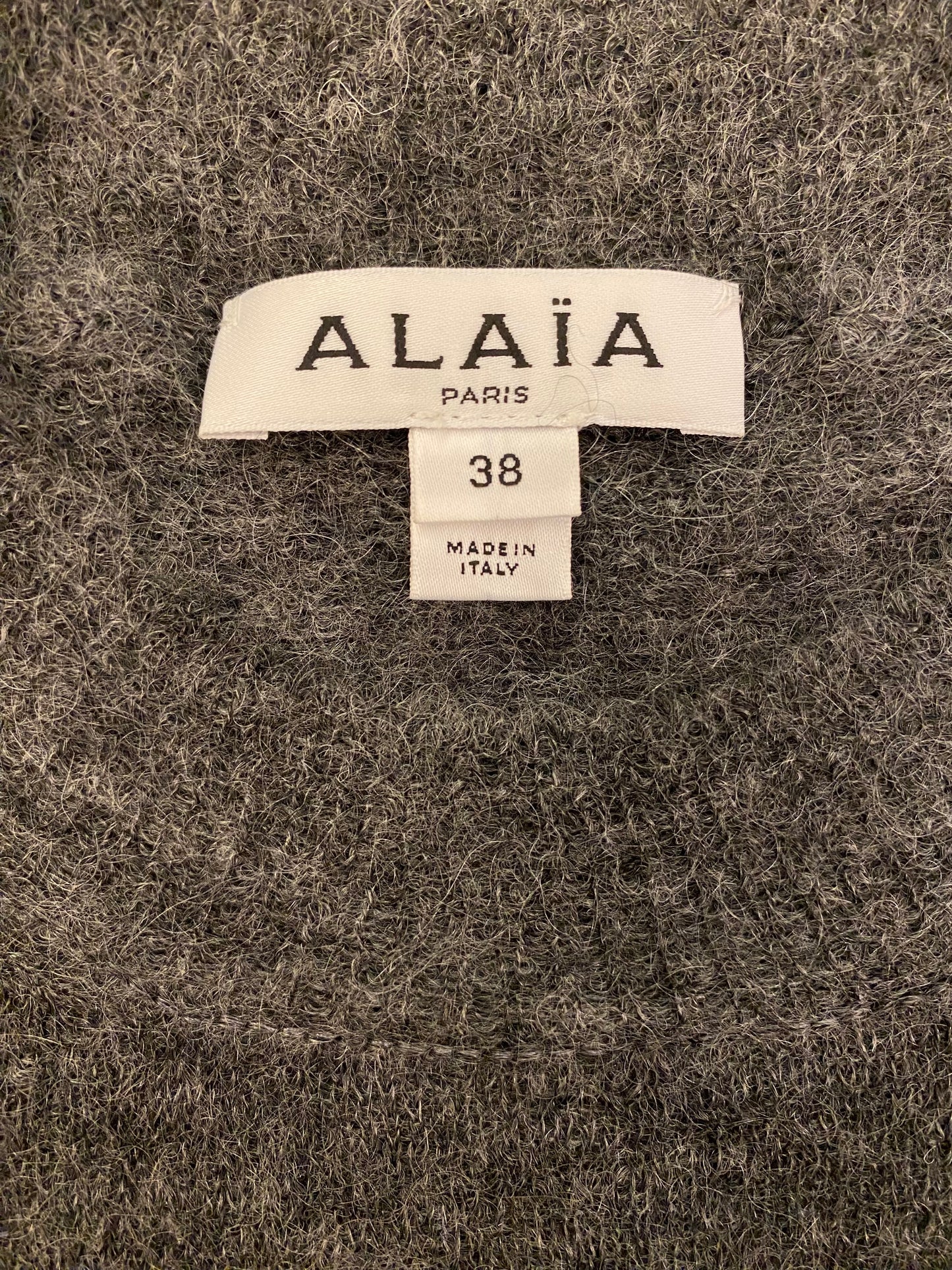 ALAÏA Ruffled Mohair-Blend Sweater Size 38