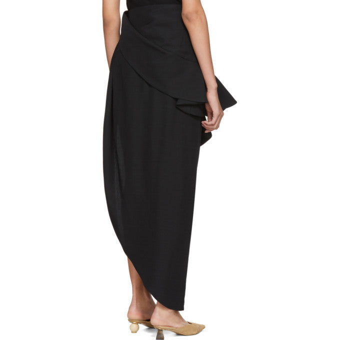 JACQUEMUS Midi Black Skirt Size 36
