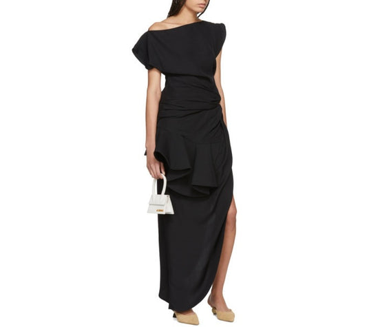 JACQUEMUS Midi Black Skirt Size 36