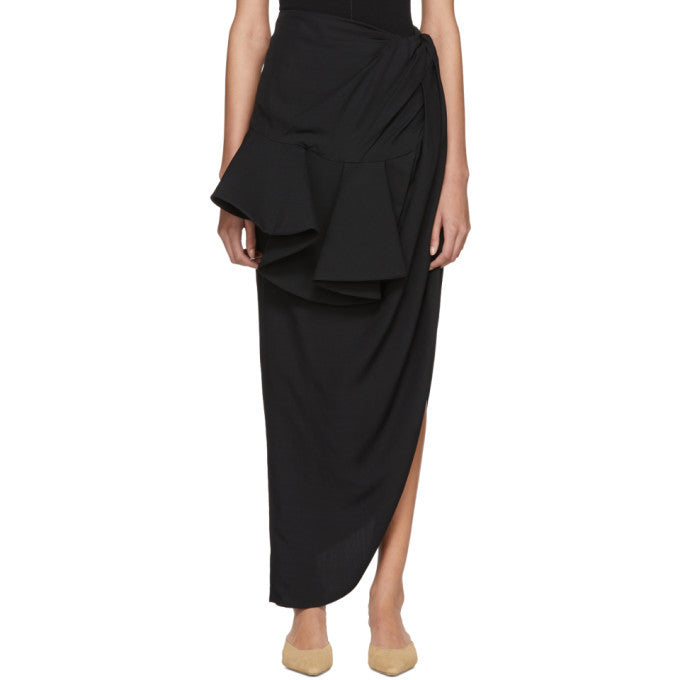 JACQUEMUS Midi Black Skirt Size 36