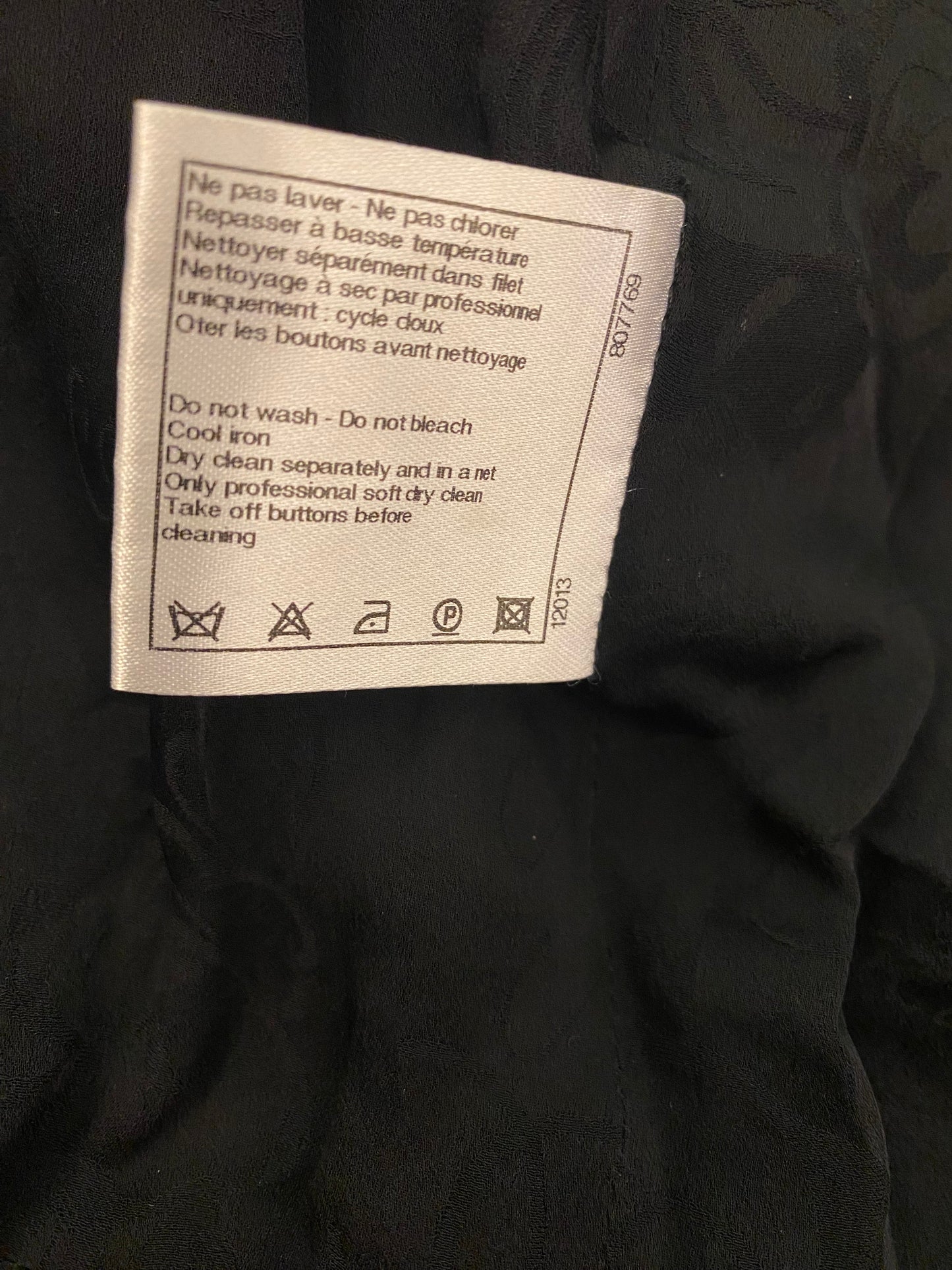 CHANEL Tweed Wool Jacket Size Fr 38
