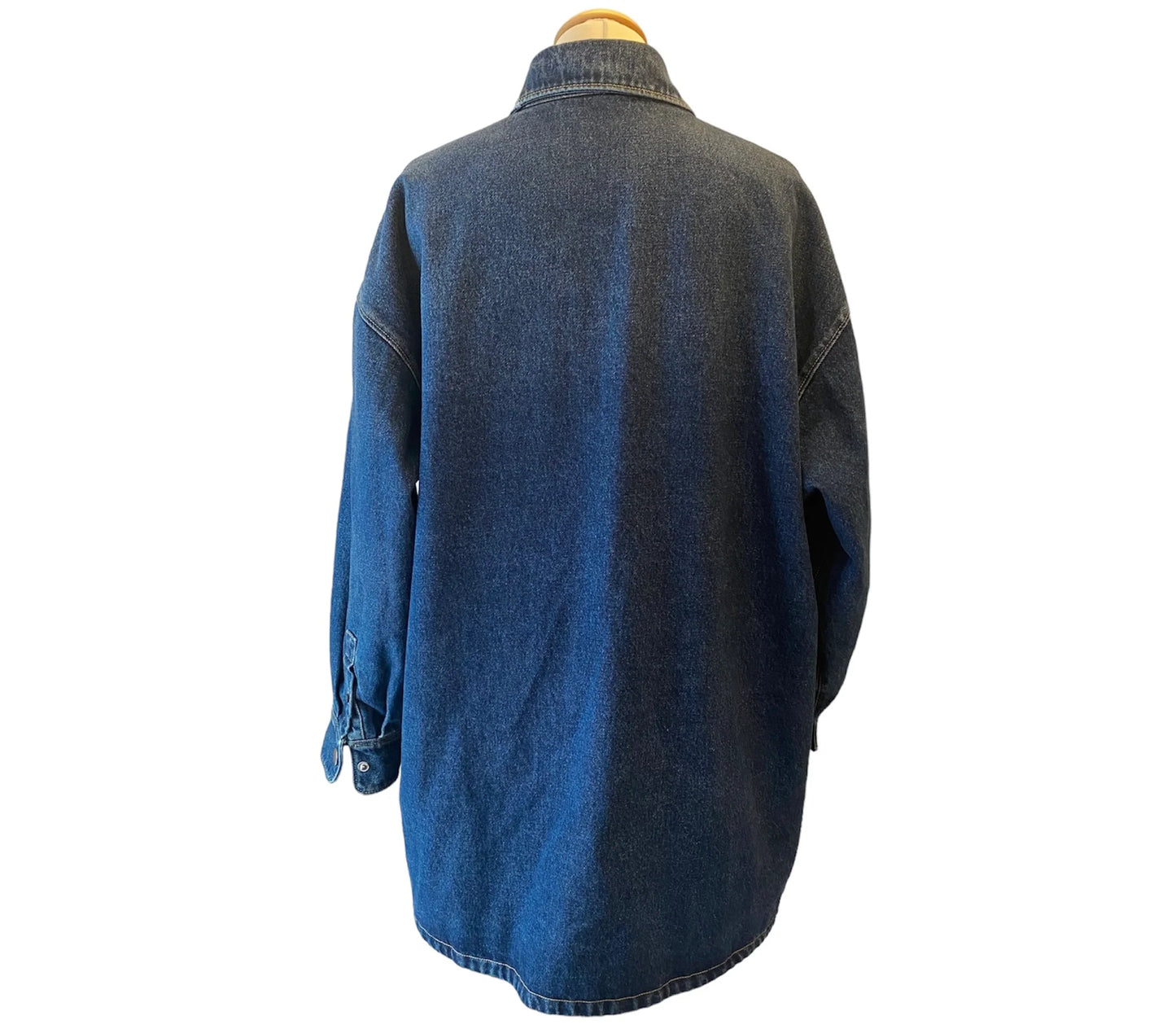 PRADA Oversized Organic Denim Shirt Jacket Size IT 40