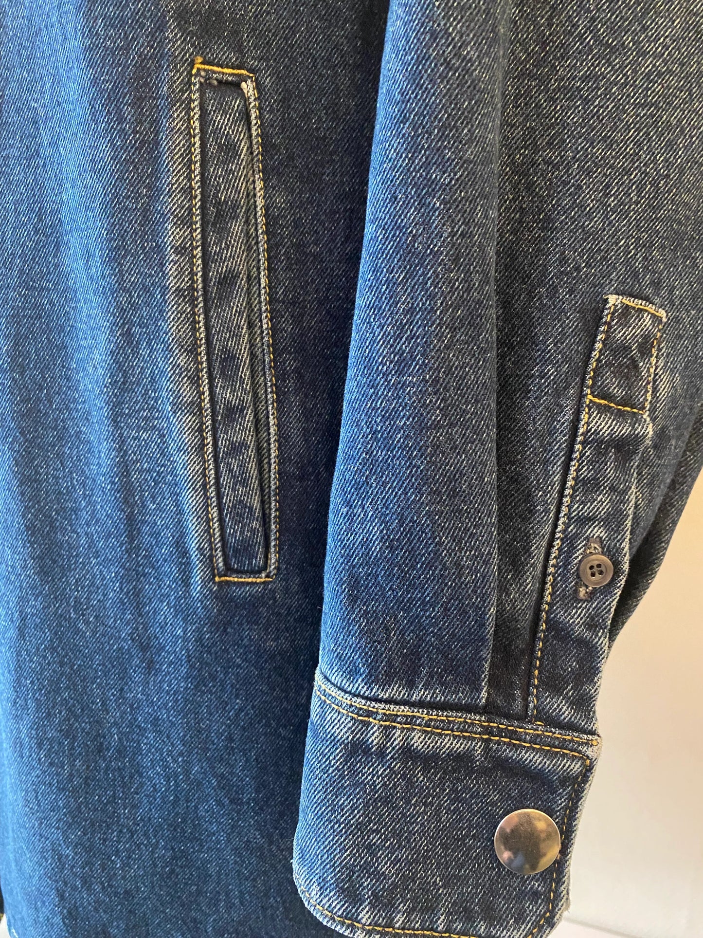 PRADA Oversized Organic Denim Shirt Jacket Size IT 40