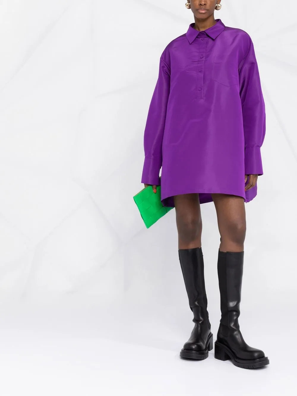 VALENTINO Couture Oversized Silk Blouse/ Dress Size IT 38