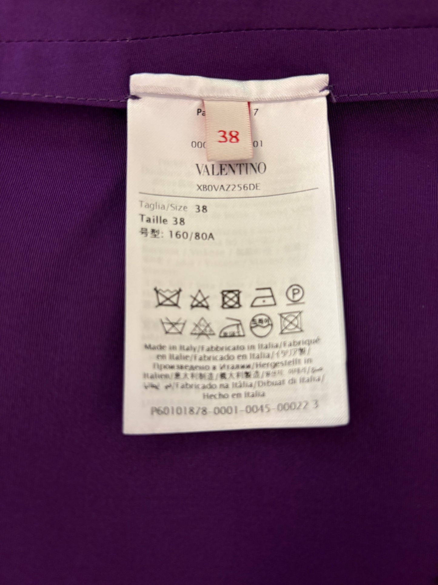 VALENTINO Couture Oversized Silk Blouse/ Dress Size IT 38