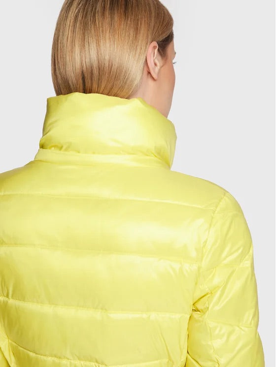 CALVIN KLEIN Belted Down Jacket Yellow Size XS/S