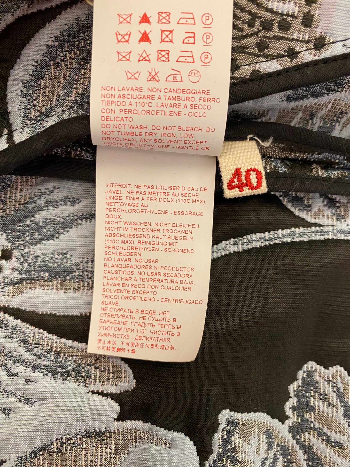 MARNI Floral Jacquard Top Size It 40