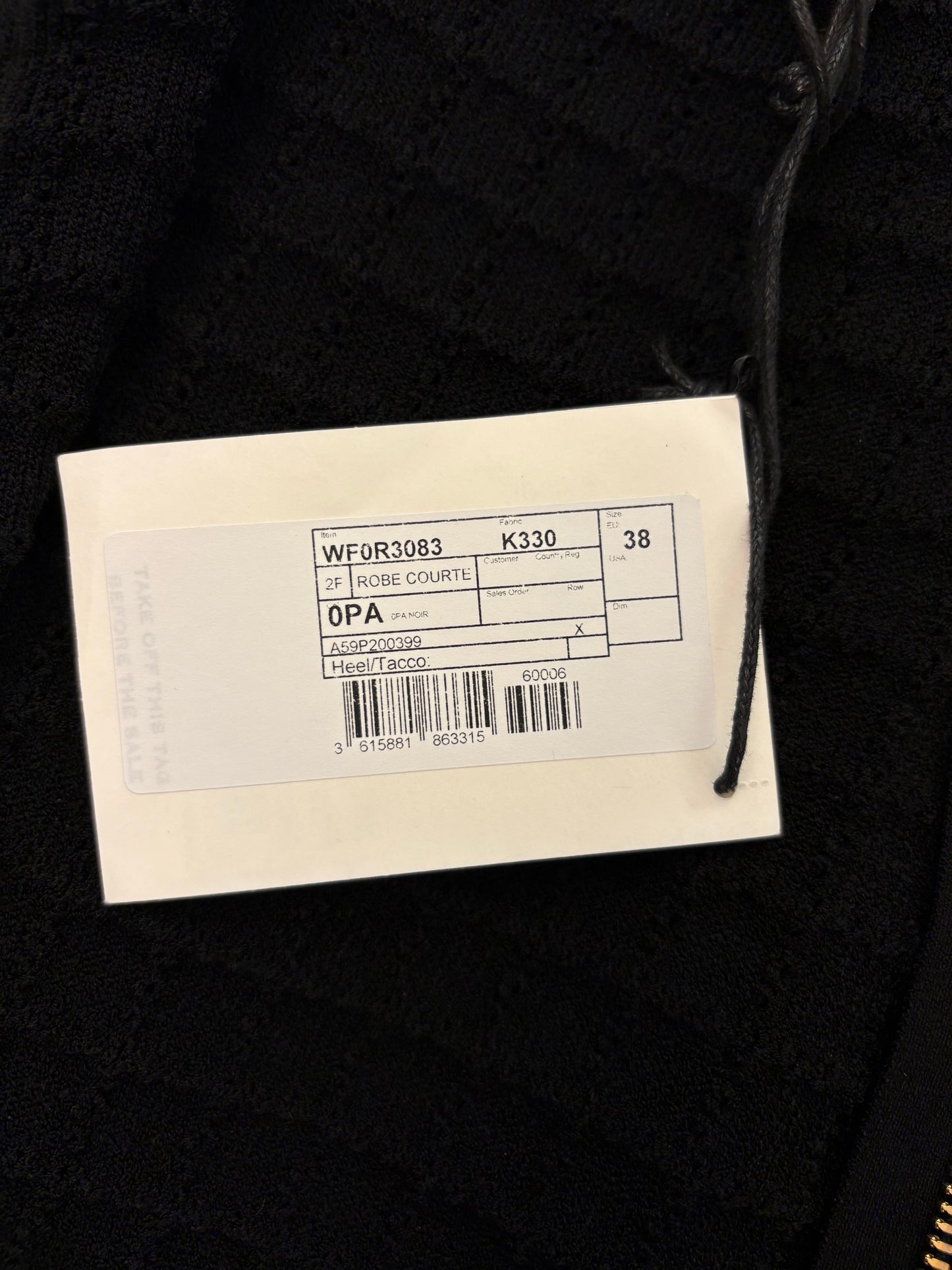 BALMAIN Knit Sleeveless Zip-Front Dress Size S