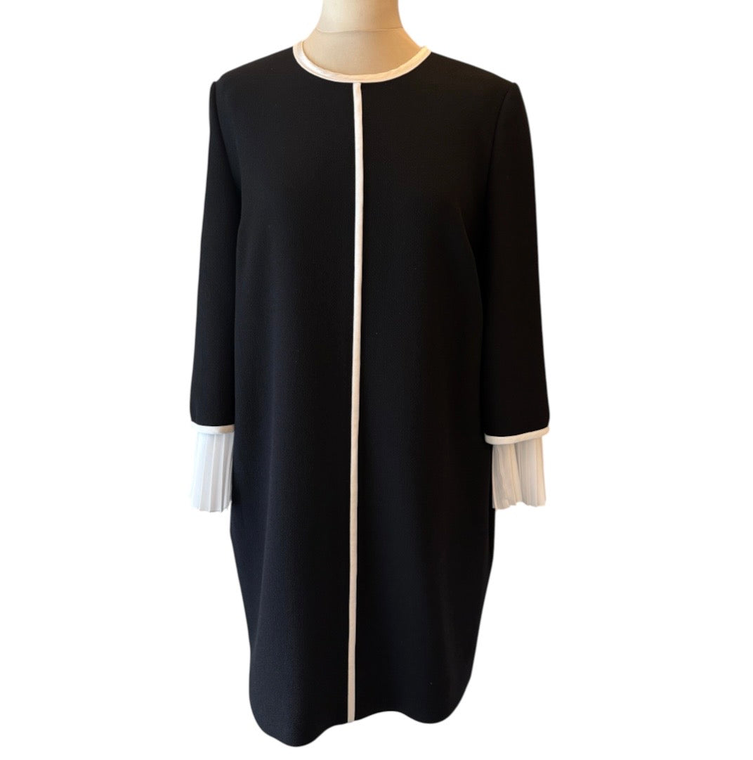 VICTORIA BECKHAM Pleated Cuff Mini Dress Size EU 40