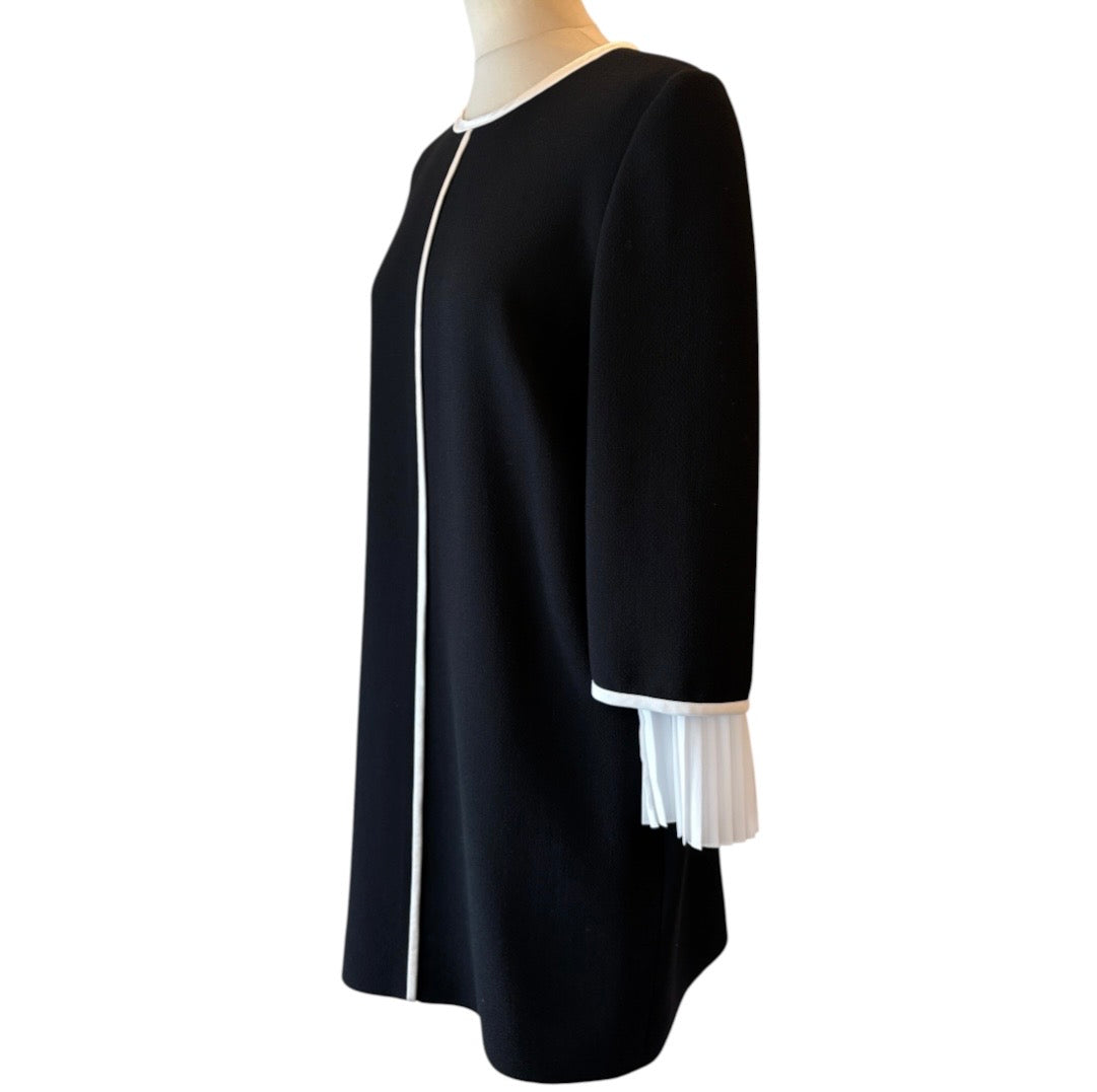 VICTORIA BECKHAM Pleated Cuff Mini Dress Size EU 40