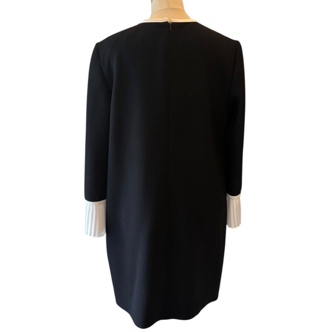 VICTORIA BECKHAM Pleated Cuff Mini Dress Size EU 40