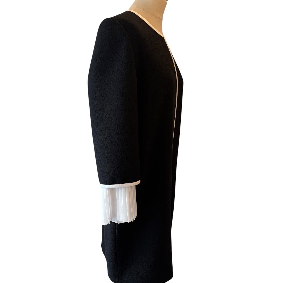 VICTORIA BECKHAM Pleated Cuff Mini Dress Size EU 40
