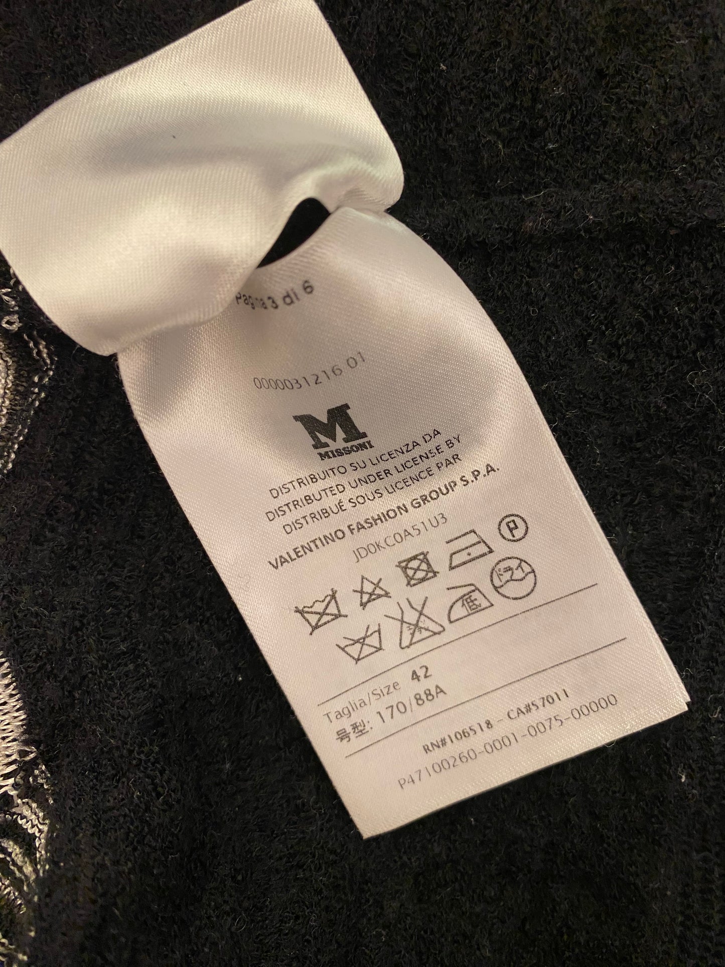 M MISSONI Knit Sweater Size It 42