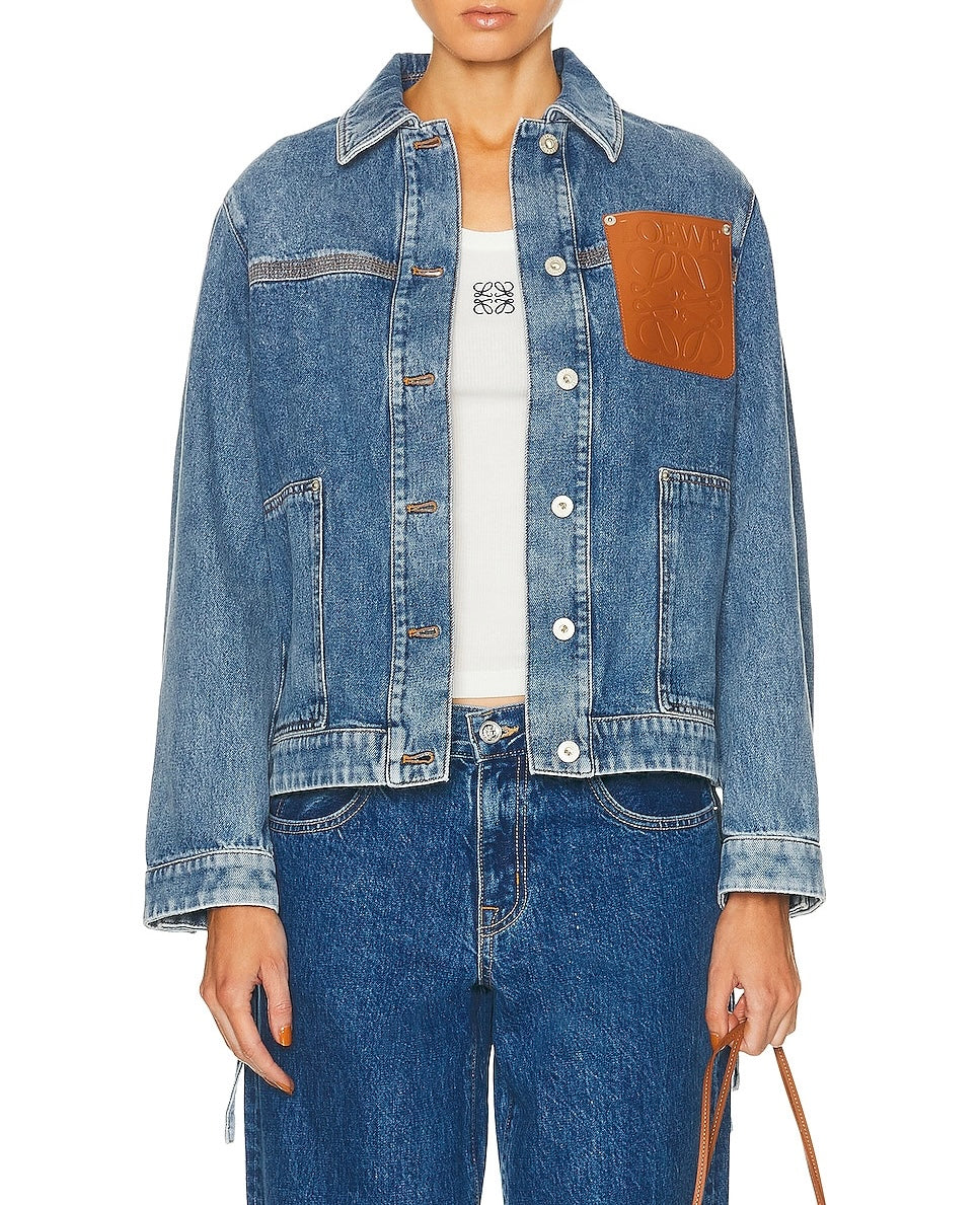 LOEWE (NWT) Anagram Denim Jacket Size 38
