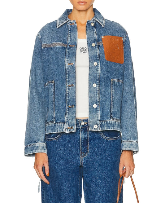 LOEWE (NWT) Anagram Denim Jacket Size 38