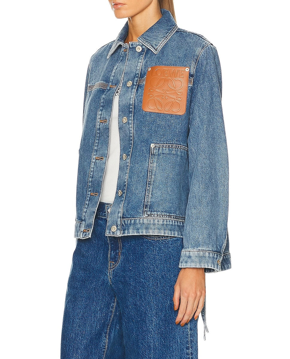 LOEWE (NWT) Anagram Denim Jacket Size 38