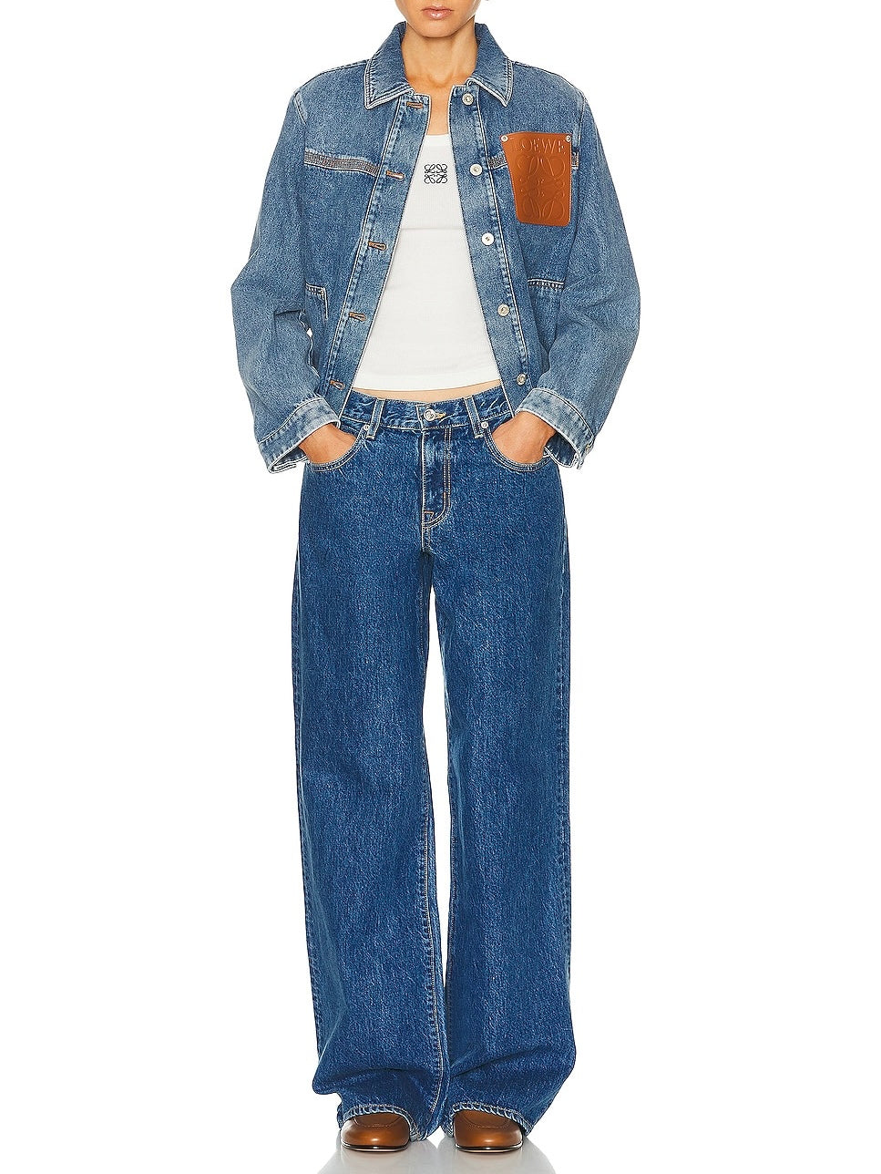 LOEWE (NWT) Anagram Denim Jacket Size 38