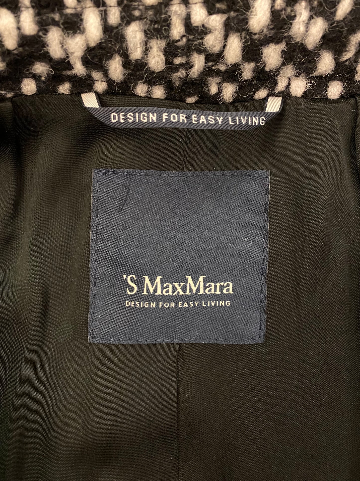 ‘S MAX MARA Virgin Wool Blend Coat Size 38